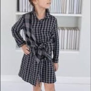 Button Down Dress with Tie